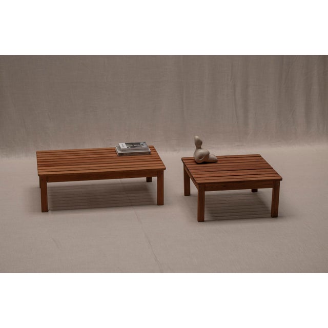 Modern Lattenbank Coffee Tables, 1960s, Set of 2 For Sale - Image 12 of 12