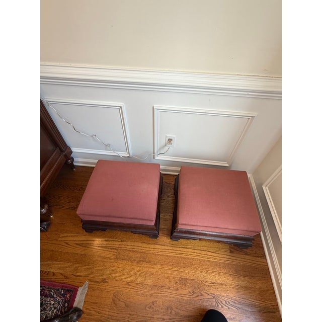 Late 19th Century Late 19th Century Empire Period Foot Stools- Set of 2 For Sale - Image 5 of 12