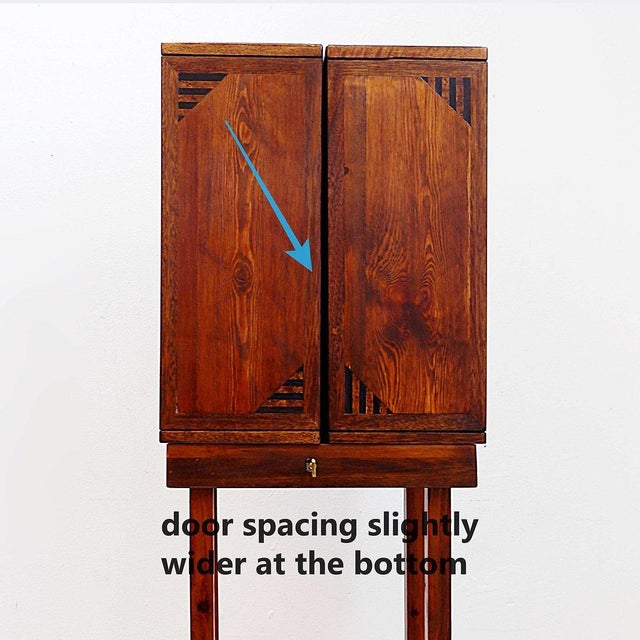 Wooden Bar Cabinet with Marquetry Details, 2010s For Sale - Image 15 of 16