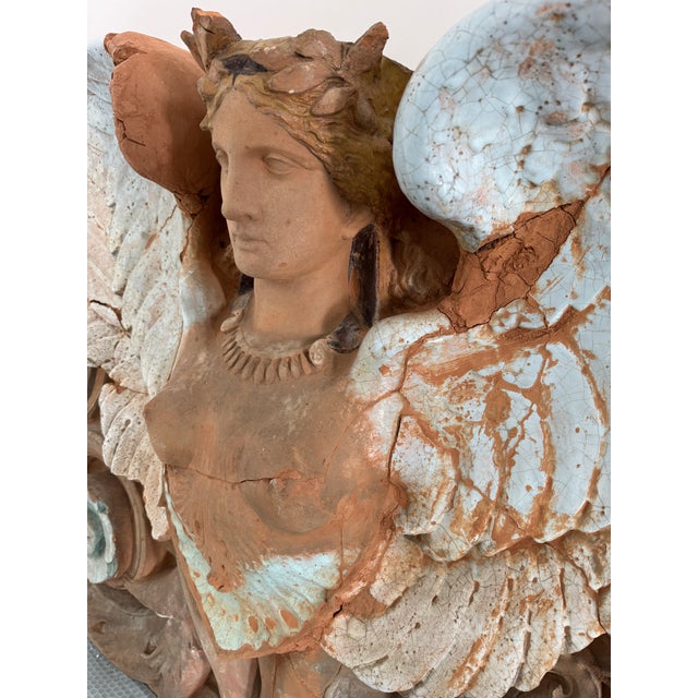 Art Deco Early 20th Century Winged Sphinx Architectural Fragment For Sale - Image 3 of 9