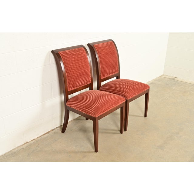 Smith & Watson Smith & Watson Regency Carved Mahogany Side Chairs or Dining Chairs, Pair For Sale - Image 4 of 14