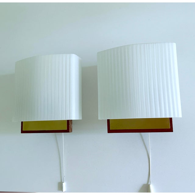 Vintage Danish Glass Sconces, 1960s, Set of 2 For Sale - Image 14 of 18