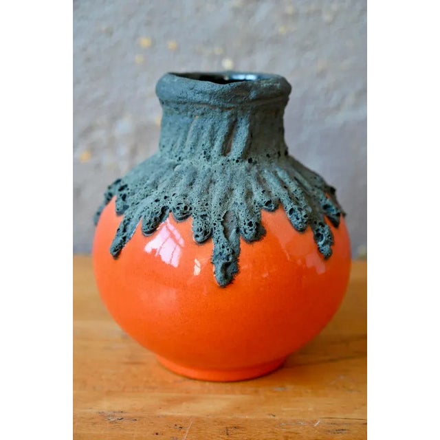 1960s Vase in Fat Lava from Roth Keramik, 1960s For Sale - Image 5 of 9