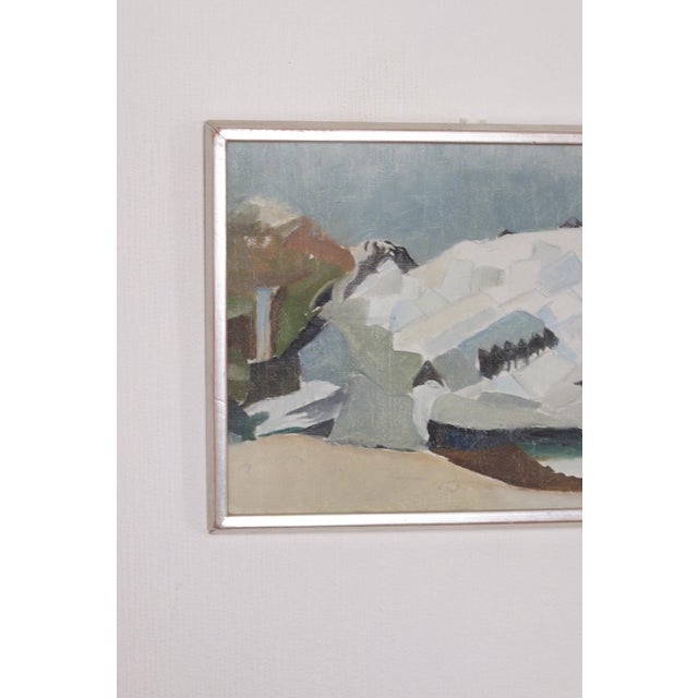 Mid-Century Modern Rolf Nordengren, Myrdalsjökull, Iceland, 1950s, Oil on Board, Framed For Sale - Image 3 of 15