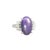 Early 21st Century 12.13 Carat Purple Star Sapphire Diamond Platinum Ring, Size 8.75 For Sale - Image 5 of 9