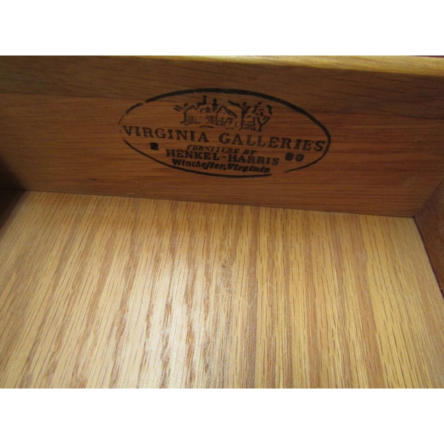 Henkel Harris Solid Mahogany Low Boy For Sale - Image 9 of 9