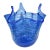 Vintage Murano Style Art Glass Fazzoletto Handkerchief Vase For Sale