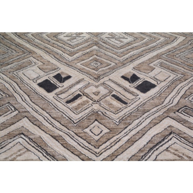 Moroccan Moroccan Sheba Hand Knotted Wool Rug, 11'9''x14'9'' For Sale - Image 3 of 6