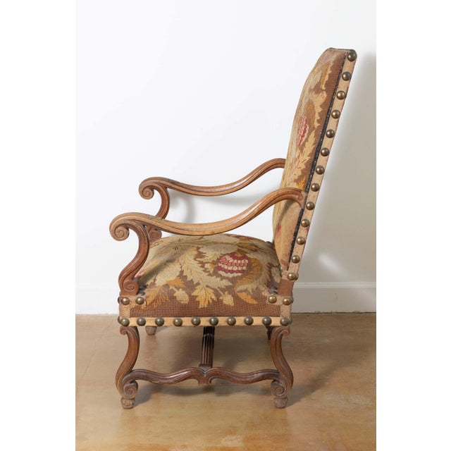 19th Century French Arm Chair For Sale In Atlanta - Image 6 of 8