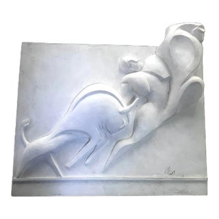 1990s Large Contemporary Relief Sculpture Depicting Matador and Bull For Sale