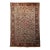 Vintage Persian Heriz Rug, Handwoven Allover Geometric Pattern, Ivory & Red, 7’ X 10’ For Sale