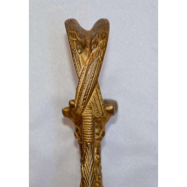 Gold Early 20th Century Miniature Hand-Painted Porcelain French Ewer For Sale - Image 8 of 12