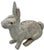 Very Large & Heavy Antique American Rustically Aged Cast Iron Rabbit Garden Ornament or Doorstop - Circa 1920s For Sale - Image 11 of 18