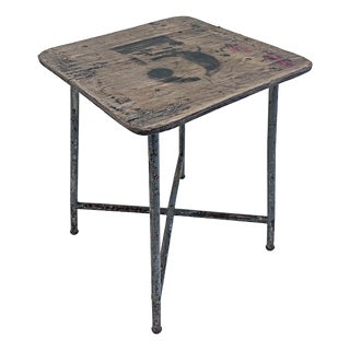 Vintage Belgian Industrial Stool, 1960s For Sale