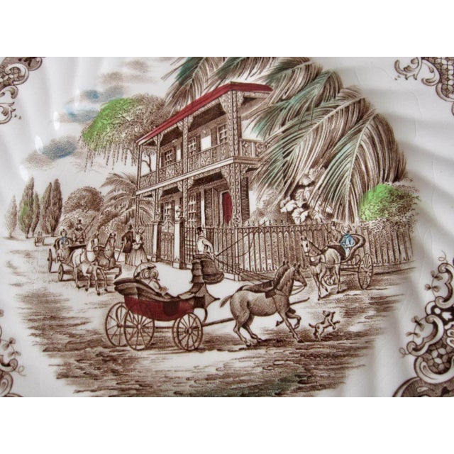 Traditional 1980s Johnson Bros Heritage Hall French Provincial New Orleans Home Salad Plates- Set of 2 For Sale - Image 3 of 5
