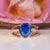 2.1Ct Boulder Opal Cabochon Ring With Natural Diamond Accents: Solid 14k Gold, Size 6.75 For Sale In Columbus - Image 6 of 10