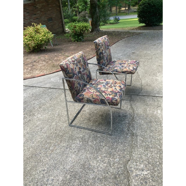 1970s Milo Baughman for Thayer Coggin Iridescent Lucite and Smoked Glass Dining Table and Set of Six Slim Line Dining Chairs For Sale - Image 9 of 11