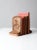 Pair of vintage 1930s chalkware bookends in a warm maple brown finish, modeled after End of the Trail by James Earle...