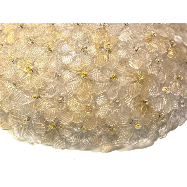 Murano Glass Ceiling Light by Barovier & Toso, 1960s For Sale - Image 8 of 11