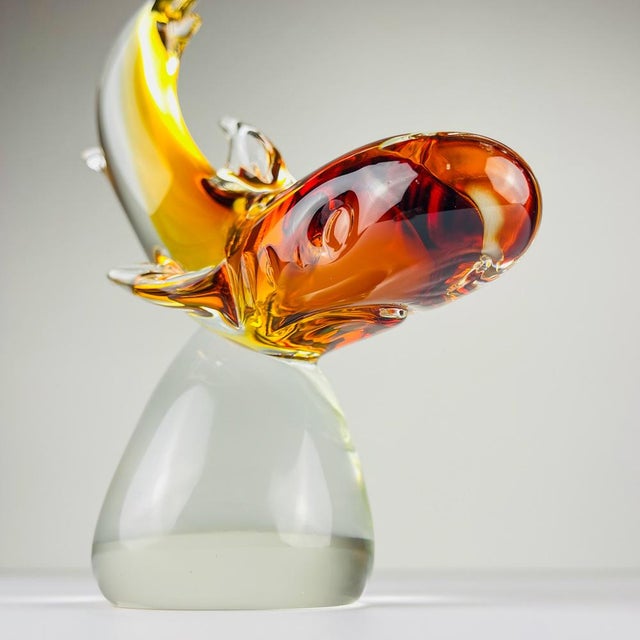 Original Murano Glass Sculpture of Shark by Michele Rossetto, Italy, 1979 For Sale - Image 10 of 14