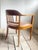 Textile Swiss Art Deco Armchair with Brown Leather Seat, 1930s For Sale - Image 7 of 10