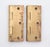 Mid 20th Century Pair of Vintage 1.75 X 2.5 In. Polished Brass Cabinet Door Hinges For Sale - Image 5 of 5