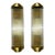 1940s Vintage Art Deco Skyscraper Rod Ship Light Wall Sconces Fixture in Brass & Glass - a Pair For Sale