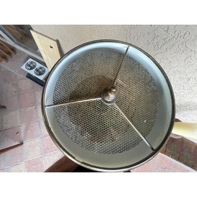Metal Vintage Student Bronze Toleware Desk Lamp For Sale - Image 7 of 9