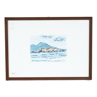 Orfeo Tamburi, The Essence of Coastal Beauty, 1970s, Lithograph For Sale