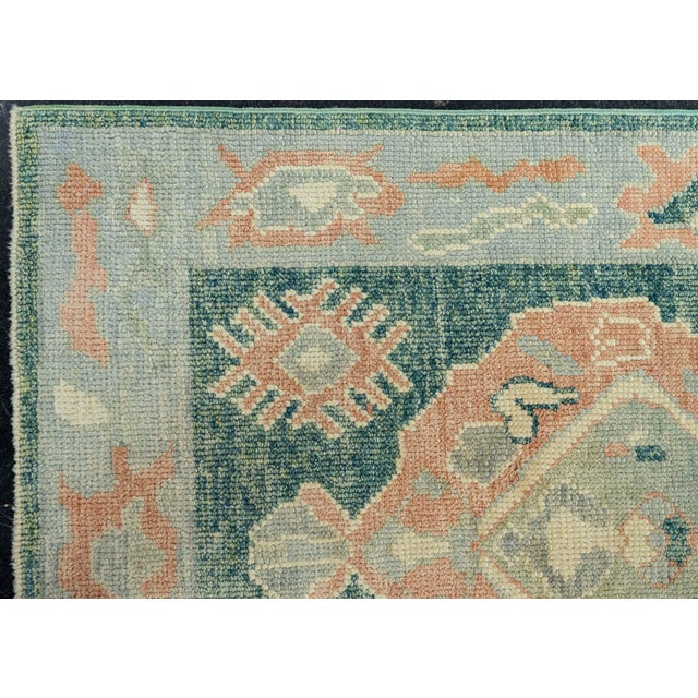 Turkish Oushak Runner Rug 2'10" x 8'8" For Sale - Image 4 of 4