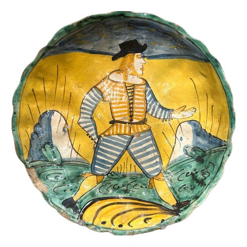 Antique Crespina Dish from Montelupo, 1600s For Sale