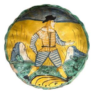 Antique Crespina Dish from Montelupo, 1600s