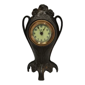 1907 German Desk Table Clock by Hamburg-Amerikanische Uhrenfabrik