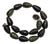 Natural Carved Golden Obsidian Beaded Necklace With Golden Obsidian Clasp, 17.5" For Sale