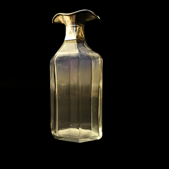 Metal Vintage Decanter with Silver Plated Bottle Spout, Sweden, 1900s For Sale - Image 7 of 8