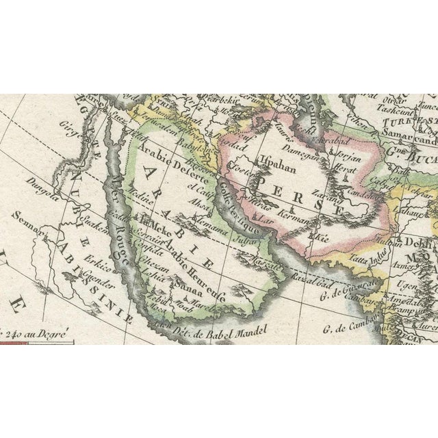 Paper Map of Asia by Rigobert Bonne, 1787 For Sale - Image 7 of 10