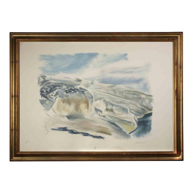 Alfonso Avanessian, Landscape, Lithograph, 1970s For Sale