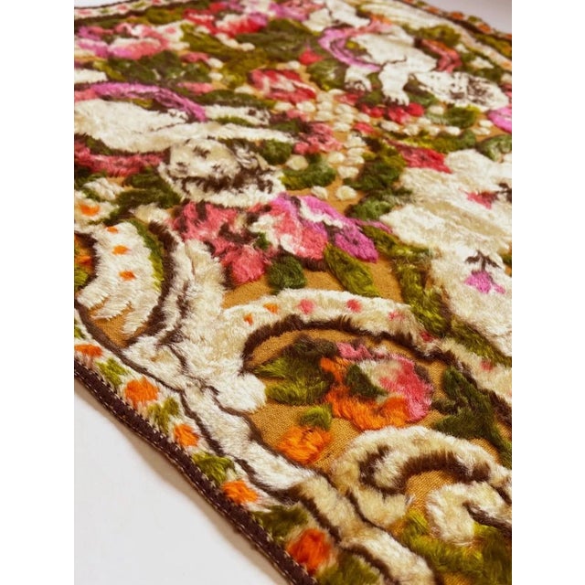 Mid-Century Chenille Tapestry, Italy, 1960s For Sale - Image 6 of 10
