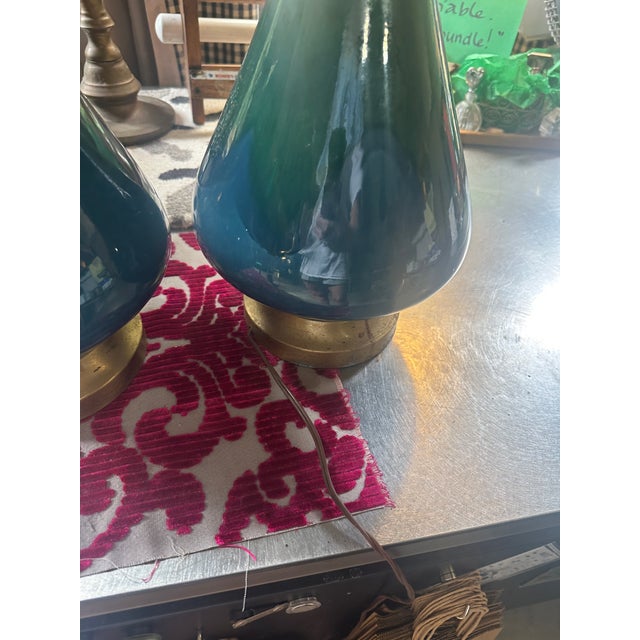 Mid-Century Modern Vintage Royal Haeger Drip Lamps - a Pair For Sale - Image 3 of 9