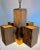 Brown 1970s Modernist Architectural Box-Form Swag Chandelier For Sale - Image 8 of 13