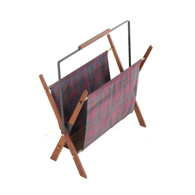 Wood Vintage Rochau Magazine Holder, 1960s For Sale - Image 7 of 13