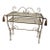Vintage Hollywood Regency Gilt Rope & Tassel Glass Vanity Table For Sale