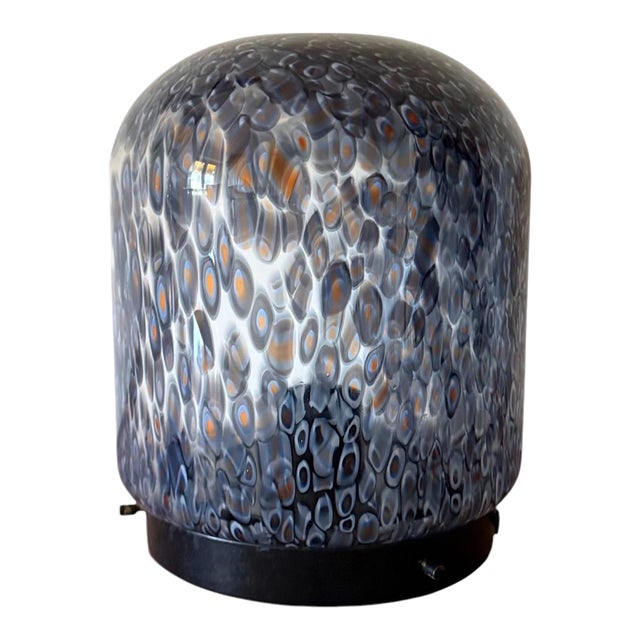 1970s Gae Aulenti, 'Neverrino' Murrine-Blown Glass Table Lamp , Vetreria Vistosi Italy For Sale