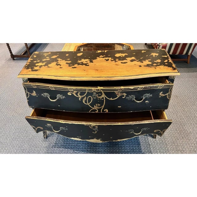 1990s Lillian August Distressed Chest of Drawers For Sale - Image 10 of 12