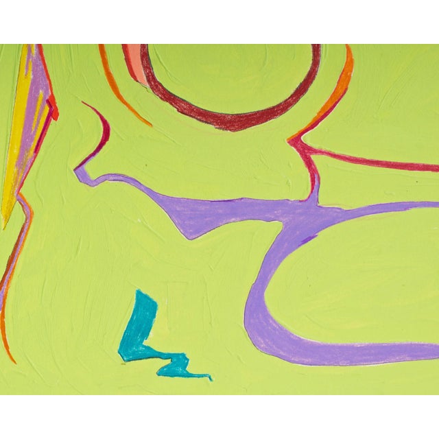 Paper 1981 Abstract Mixed Media Painting by Harry Hilson For Sale - Image 7 of 7