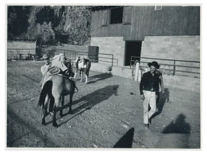 Cowboys, 1960s, Black and White Photograph