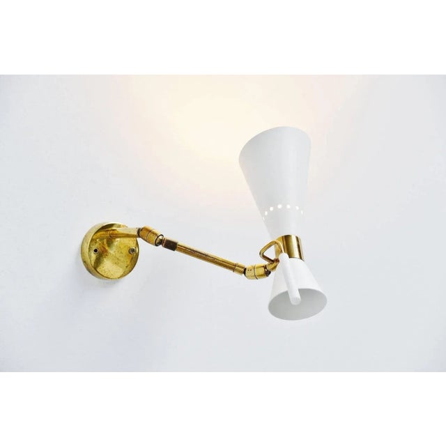 Diabolo Wall Lamp attributed to Stilnovo, Italy, 1950 For Sale - Image 6 of 7