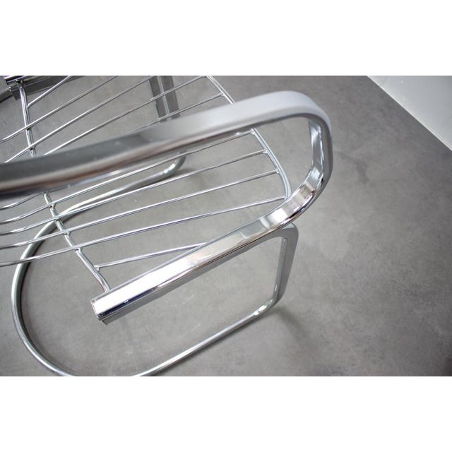 Chrome Dining Chairs by Gastone Rinaldi for Rima, Italy, 1970s, Set of 4 For Sale - Image 6 of 8