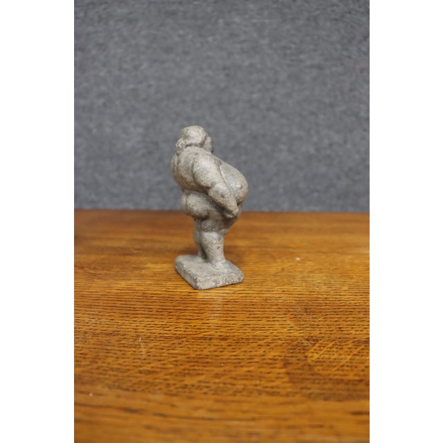 Stone Carved Stone Figure of a Pot-Bellied Man For Sale - Image 7 of 9