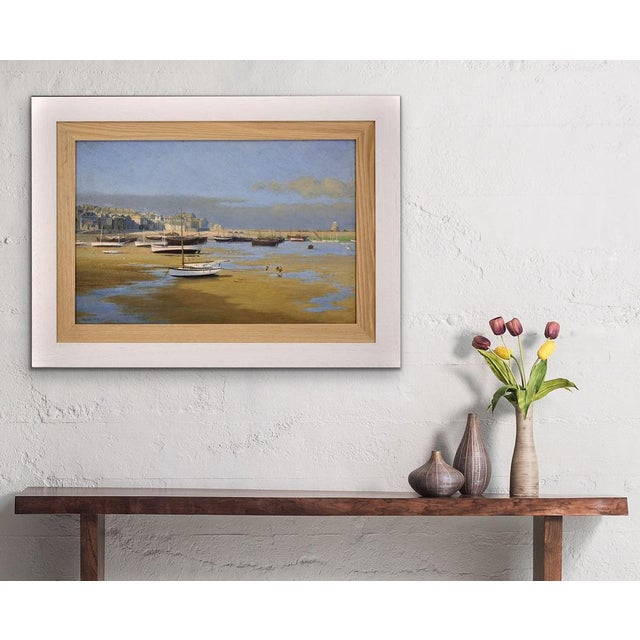 Edward Matthew Elliott, St Ives Harbour at Low Tide, 1900s, Oil Painting, Framed For Sale - Image 16 of 18
